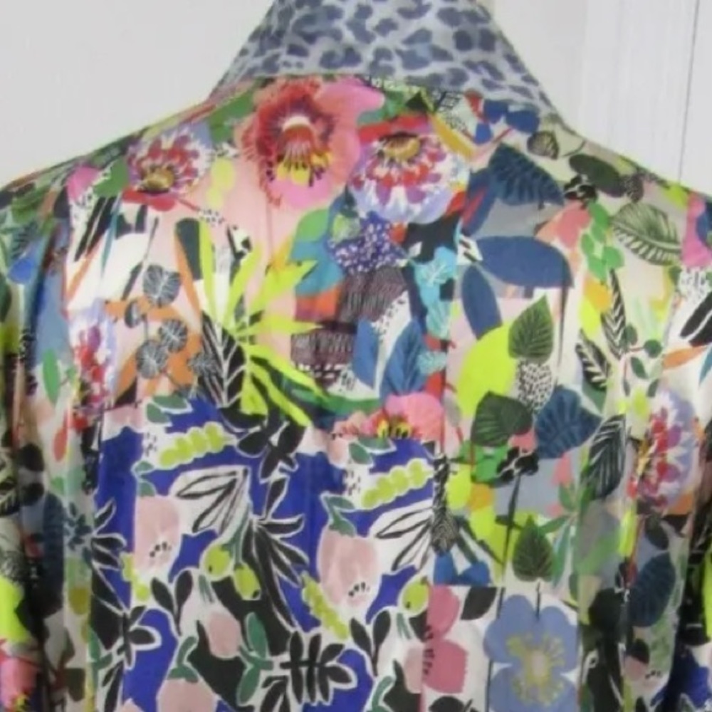 Johnny Was silk Chelsea Sea Gardens Kimono/dress NWT - Picture 12 of 13